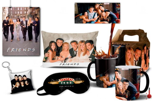 Caneca Mágica + Kit Personalizado Série Friends - Mod 003