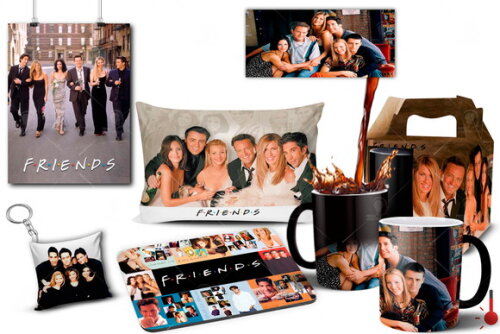 Caneca Mágica + Kit Personalizado Série Friends - Mod 004