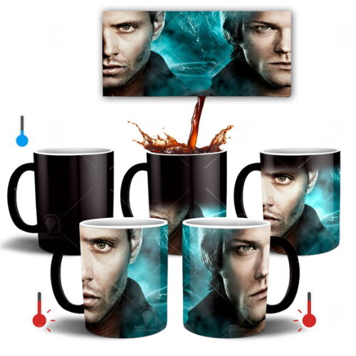 Caneca mágica + Kit Personalizado Série Supernatural