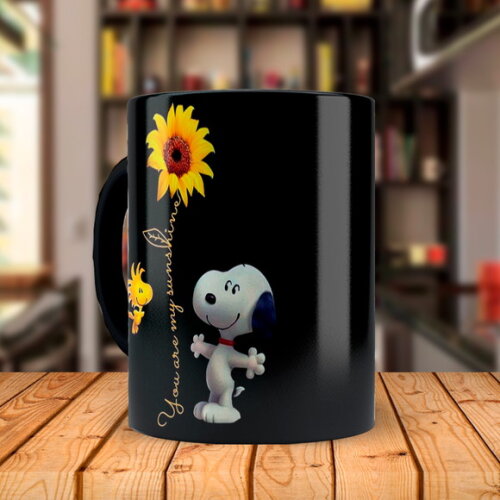 Caneca Mágica + Kit Personalizado Snoopy com Nome