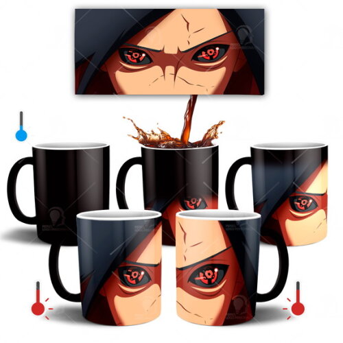 Caneca Mágica + Kit personalizado Uchiha Madara Naruto