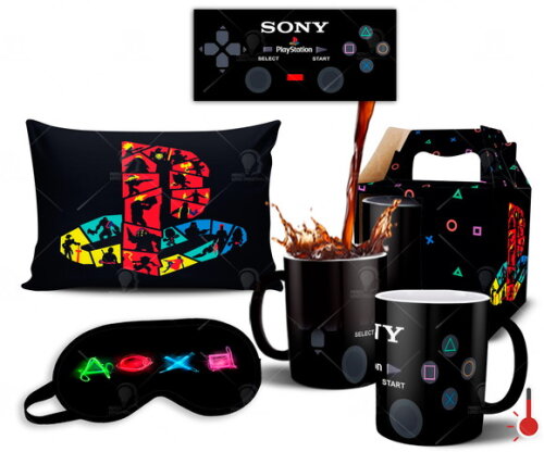 Caneca Mágica + Kit Playstation Sony - Mod 003