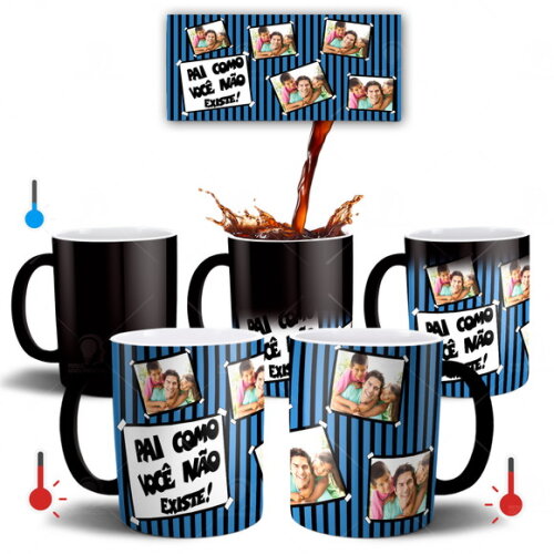 Caneca Mágica + Kit Presente DIa dos Pais com Fotos