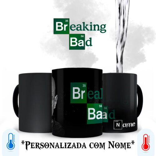 Caneca Mágica + Kit Série Breaking Bad Personalizado