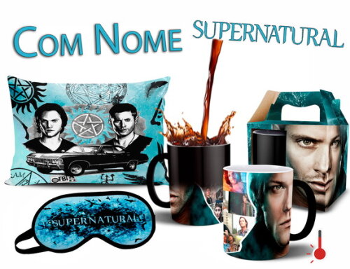 Caneca Mágica + Kit Série Supernatural Dean e Sam