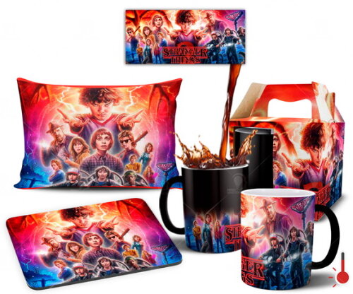 Caneca Mágica + Kit Stranger Things 2 série Netflix - Mod 02