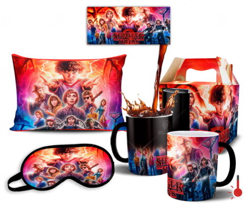Caneca Mágica + Kit Stranger Things 2 série Netflix - Mod 03