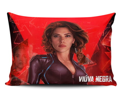 Caneca Mágica + Kit Viúva Negra Vingadores com Nome