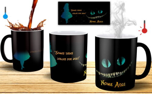 Caneca Mágica Alice No País Das Maravilhas Com Nome