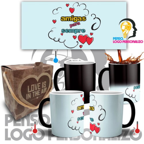 Caneca Mágica Amigas Amizade Friends Presente + Caixa Mod 11
