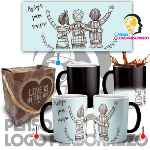 Caneca Mágica Amigas Amizade Friends Presente + Caixa Mod 18