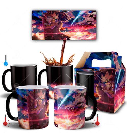 Caneca Mágica Anime Your Name + Caixinha - Mod 005