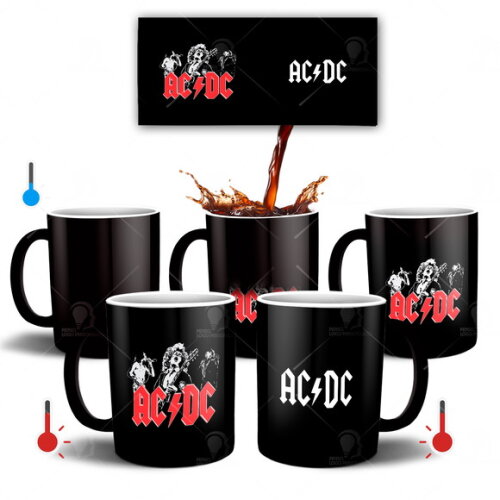 Caneca Mágica Banda ACDC Rock ac/dc- Mod 003