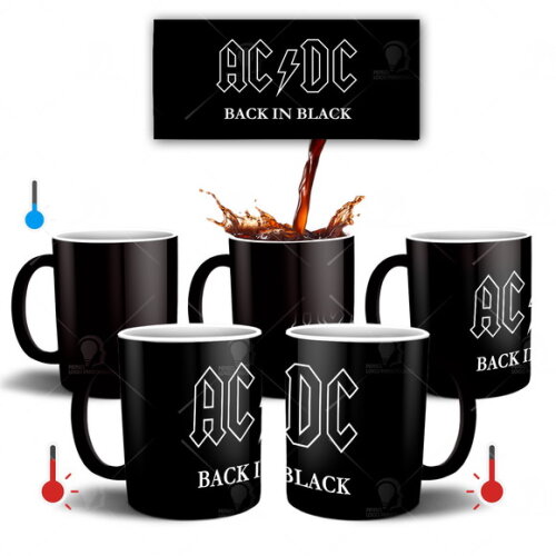Caneca Mágica Banda ACDC Rock ac/dc- Mod 002