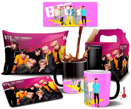 Caneca Mágica Banda Bts Kpop + KIT Personalizado