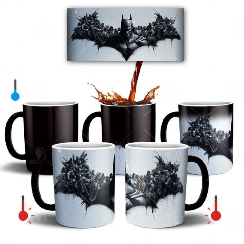 Caneca Mágica Batman Simbolo + Caixinha - Mod 003
