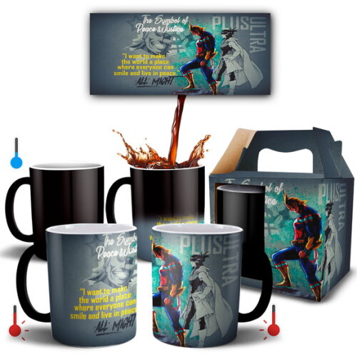 Caneca Mágica Boku No Hero All Might One For All - Mod 001