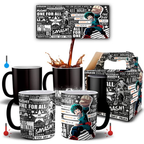 Caneca Mágica Boku No Hero Midoriya Izuku All For One