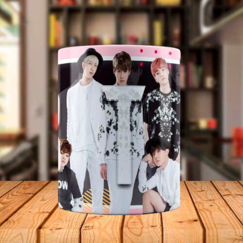 Caneca Mágica Bts Banda K-pop com Nome Personalizado