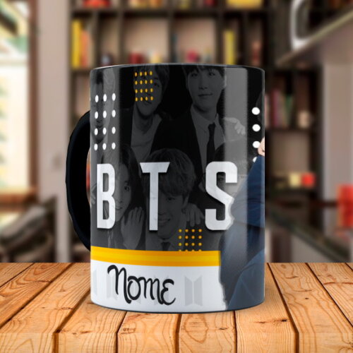 Caneca Mágica Bts Banda K-pop Personalizado com Nome