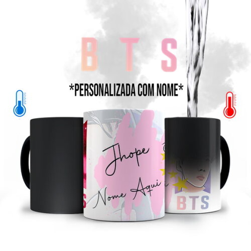 Caneca Mágica BTS Jhope Personalizada com Nome