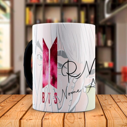Caneca Mágica BTS RM Personalizada com Nome
