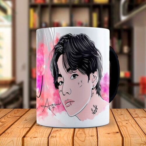 Caneca Mágica BTS V Personalizada com Nome