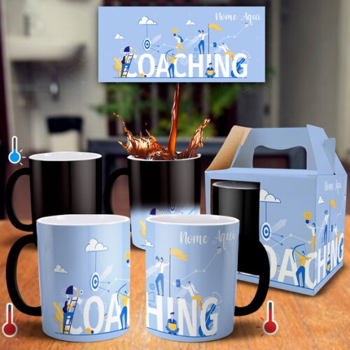 Caneca Mágica Coaching com Nome + Caixinha