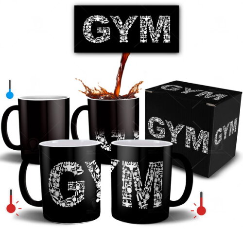 Caneca Mágica Crossfit Gym Academia + Caixinha - Mod 01