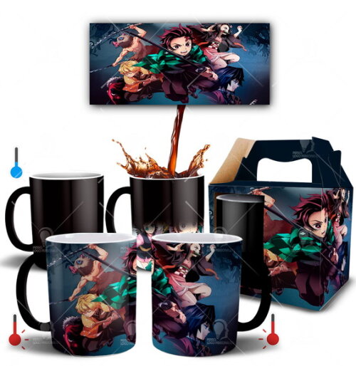 Caneca Mágica Demon Slayer Kimetsu No Yaiba - Mod 002