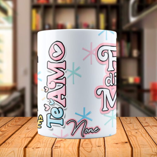 Caneca Mágica Dia das Mães Frases com Nome Personalizado