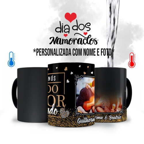Caneca Mágica Dia dos Namorados com Foto e Nome