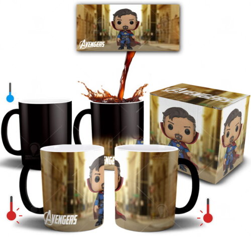 Caneca Mágica Doutor Estranho Vingadores Funko + Caixinha
