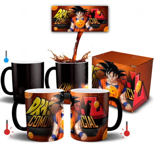 Caneca Mágica Dragon Ball Z Goku + Caixinha