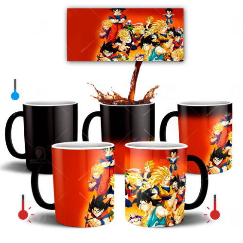 Caneca Mágica Dragon Ball Z Goku e Cia