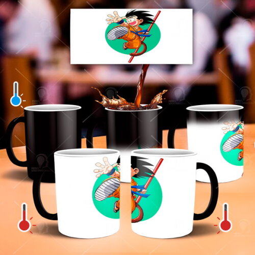 Caneca Mágica Dragon Ball Z Goku Criança Mod 003