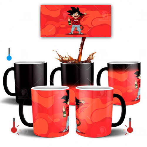 Caneca Mágica Dragon Ball Z Goku Criança