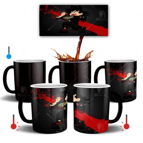 Caneca Mágica Dragon Ball Z Goku Criança Mod 004