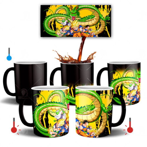 Caneca Mágica Dragon Ball Z Goku e Cia Mod 003