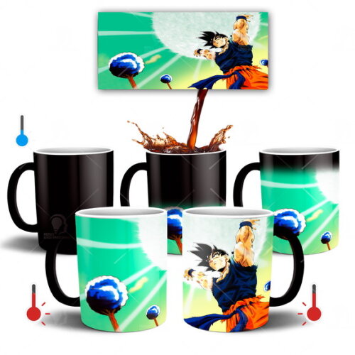 Caneca Mágica Dragon Ball Z Goku Genki Dama