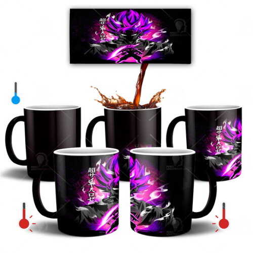 Caneca Mágica Dragon Ball Z Goku Super Sayajin Rosé