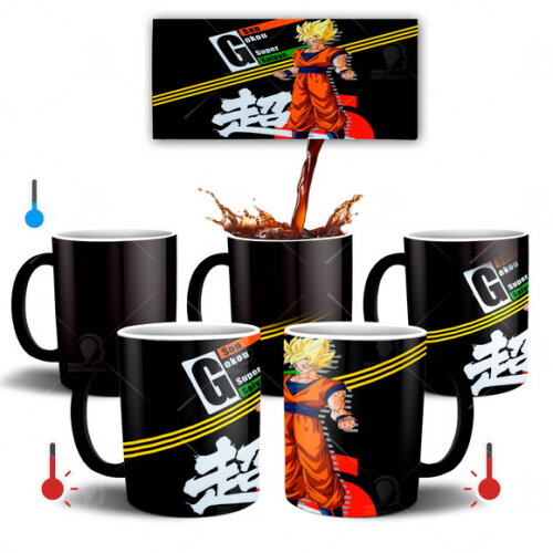 Caneca Mágica Dragon Ball Z Goku Super Sayajin Mod 002