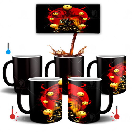 Caneca Mágica Dragon Ball Z Goku Super Sayajin Shenlong