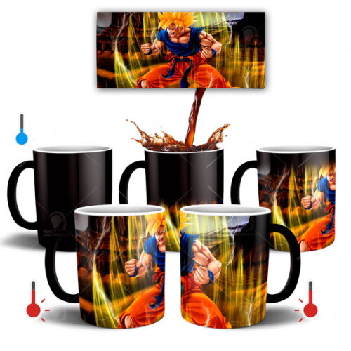 Caneca Mágica Dragon Ball Z Goku Super Sayajin Game