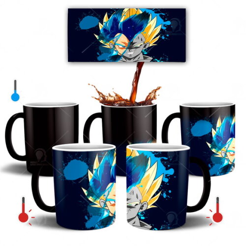 Caneca Mágica Dragon Ball Z Vegeta Majin