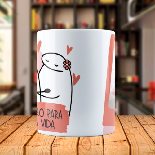 Caneca Mágica e Almofada Namorados Flork com Foto