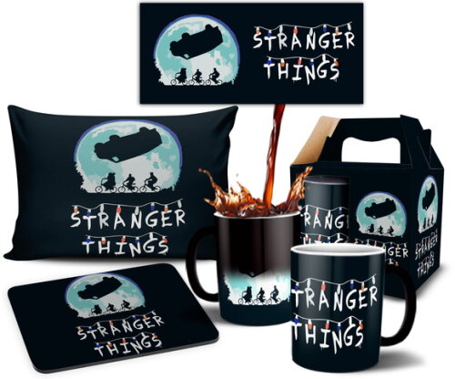 Caneca Mágica E Almofada Série Netflix Stranger Things