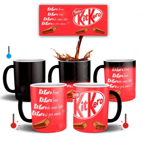 Caneca Mágica Feliz dia da Páscoa KitKero Nestlé
