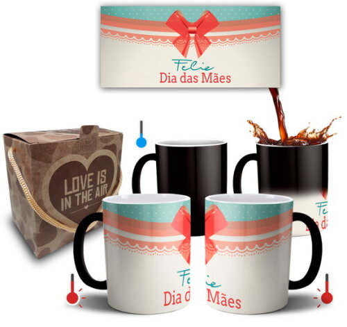 Caneca Mágica Feliz Dia Das Mães - Mod 013