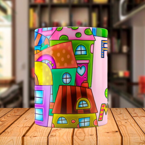 Caneca Mágica Florida Feliz dia das Mães